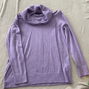 Brand new purple cowl neck sweater from BR factory